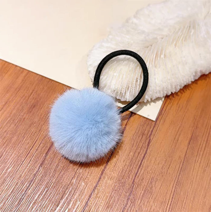 Wholesale cute color plush soft f Hair Scrunchies