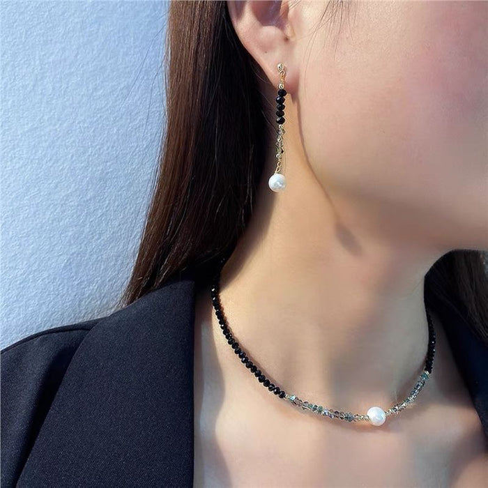 Wholesale Pearl necklace three piece set temperament fine bracelet