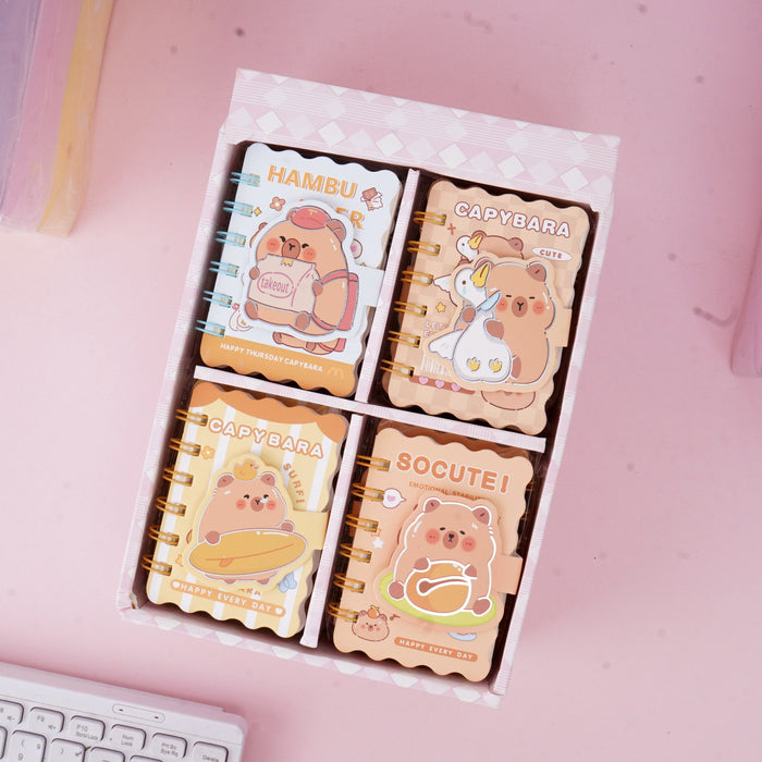 Wholesale A7 Spiral Notebook 100 Pages Cartoon Portable Notepad for Students Casual Gift