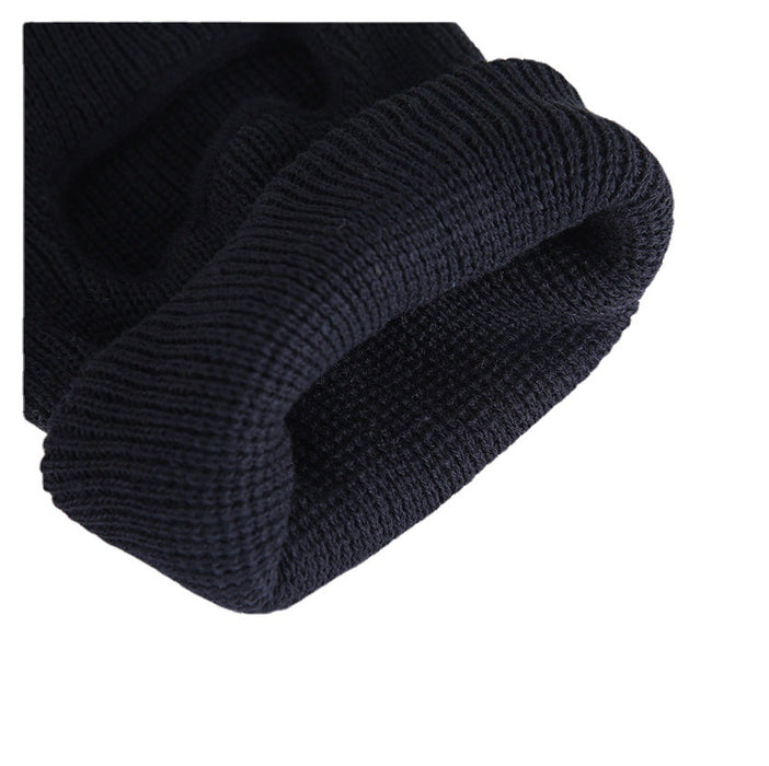 Wholesale Three-hole Double-layer Face Protection Wool Hat JDC-FH-HXL002