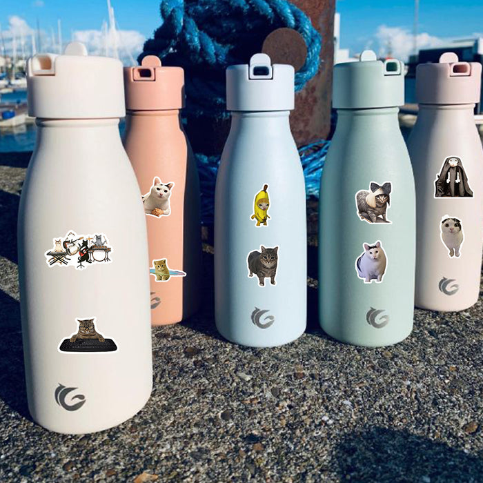 Wholesale 56 pieces cartoon cat terrier collection stickers