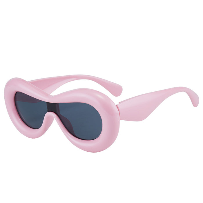 Wholesale Cute and funny one-piece sunglasses, fashionable sunglasses, sunglasses