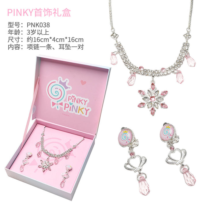 Wholesale New children's jewelry set necklace earrings