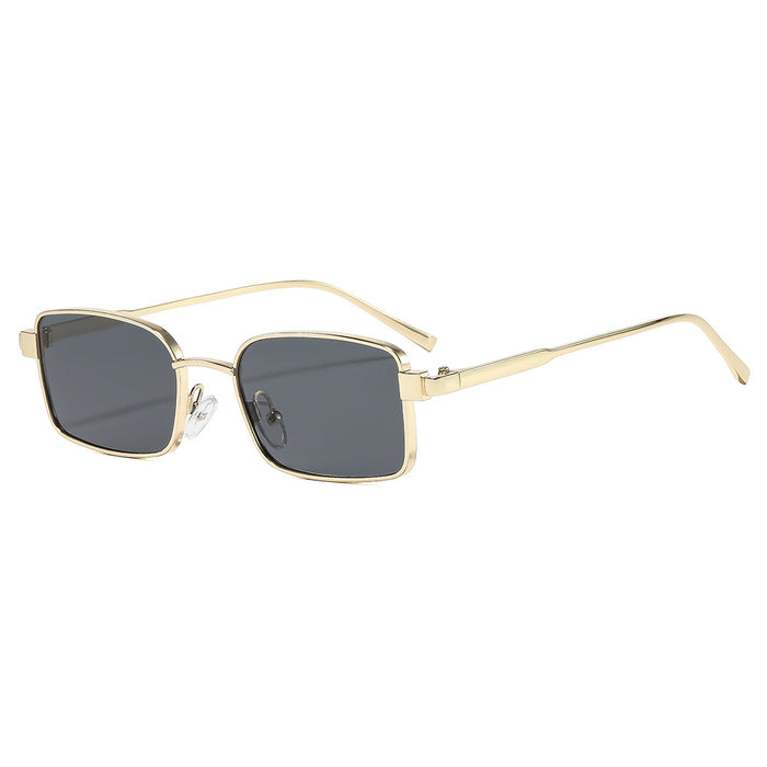 Wholesale Metal Cat-Eye Retro Square Sunglasses Gold Frame Gray Lenses UV400 for Women Party Outdoor Driving