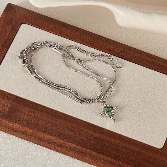 Wholesale Trendy and versatile design, collarbone chain, stainless steel temperament necklace