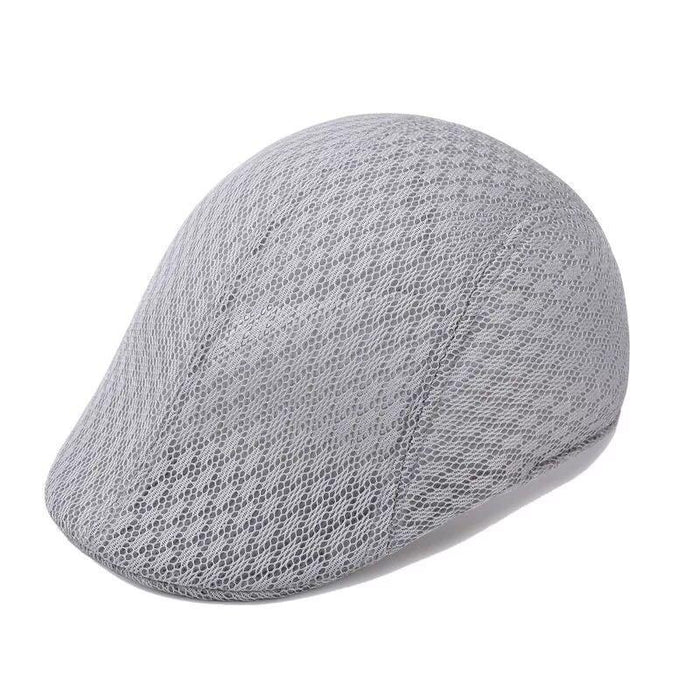 Wholesale Sun hat breathable beret cap duckbill cap mesh hollow beret