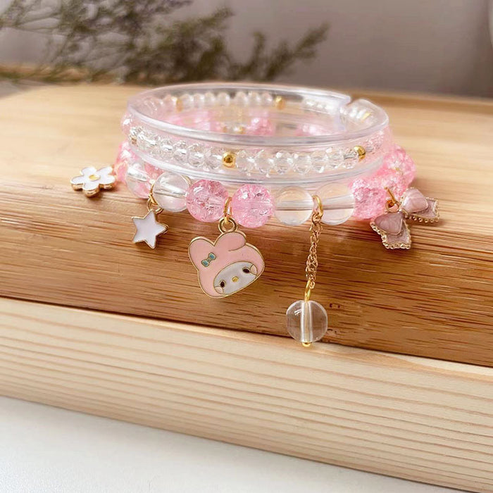 Wholesale Popcorn Beads  Crystal Bracelet Cute