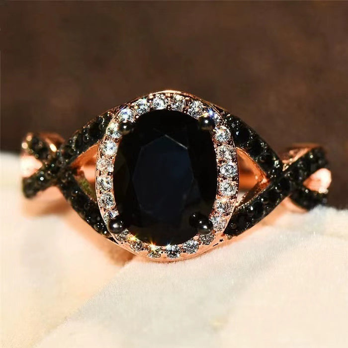 Wholesale Retro elegant zircon ring with elegant temperament and high-end design