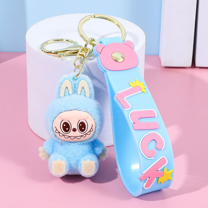 Wholesale Plush keychain cartoon figurine backpack pendant car keychain small gift wholesale