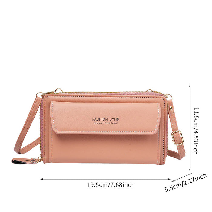 Wholesale Chic Urban Simplicity Women' s Crossbody Bag PU Leather Zipper Daily Use