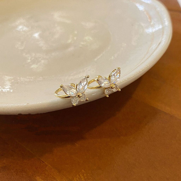 Wholesale Four-Leaf Flower Pearl Earrings for Women