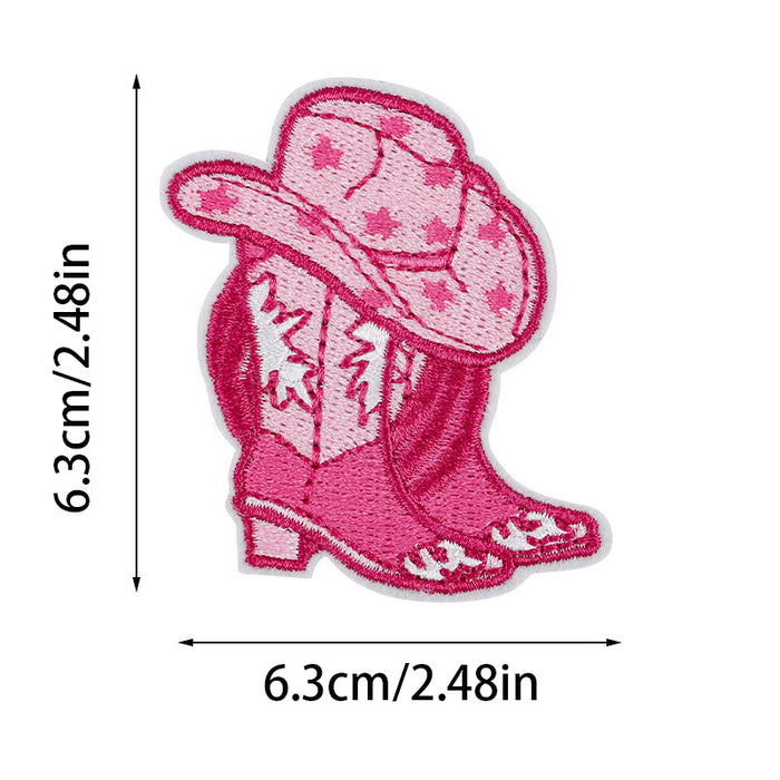 Wholesale Pink Western Denim DIY Patches