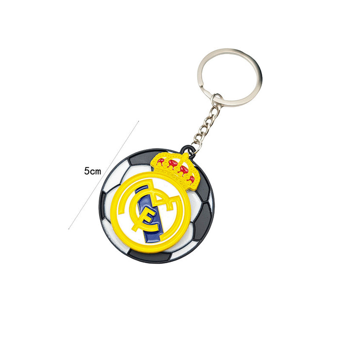 Wholesale Rotatable Football Club Team Keychain