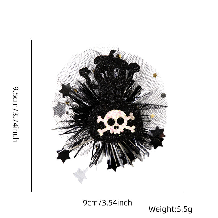 Wholesale Halloween Cross-border New  Hairpin Headwear Children' s Party Decoration  Pumpkin Veil Jewelry Dress Up Decorations