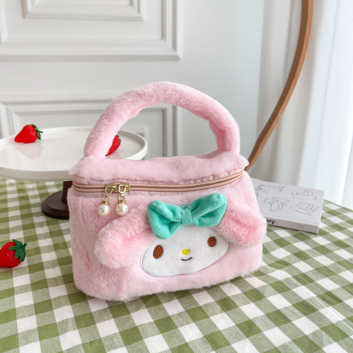 Wholesale Plush Cartoon Cosmetic Bag Travel Makeup Pouch for Students