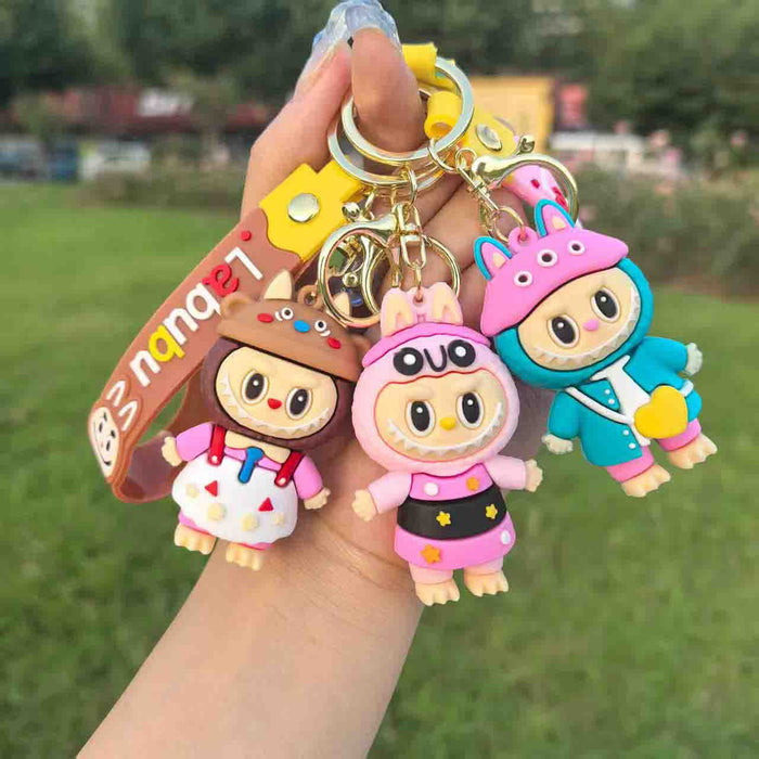 Wholesale Cartoon cute dress-up keychain funny doll bag pendant small gift