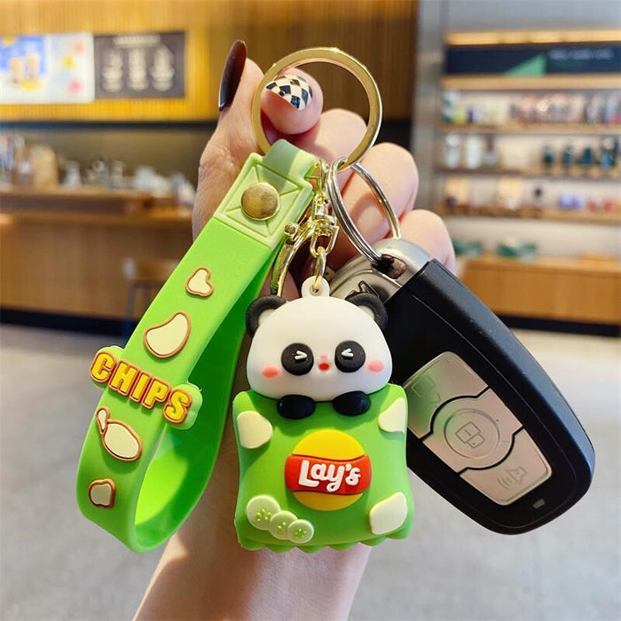 Wholesale Potato Chips Small Animals Resin Cute Doll Keychain JDC-KC-XingLao003