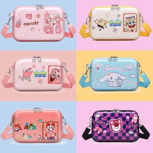 Wholesale Parent-child Children's Bags Mobile Phone Hard Shell Crossbody Bags Cartoon Anime Pattern Coin Purse Storage Bags JDC-SD-SS001