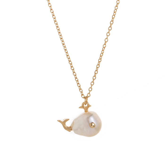 Wholesale Ice cream cone bow pearl pendant necklace