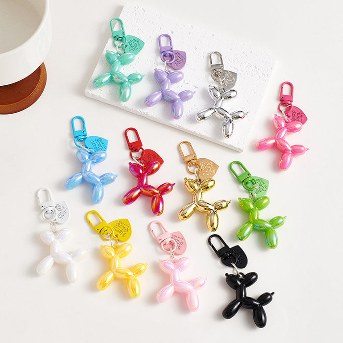 Wholesale Jelly Balloon Dog Pendant Acrylic Keychain Blind Bag Bag Stereo Doll Pendant