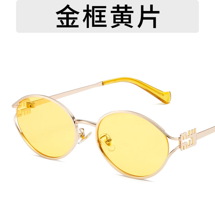 Wholesale Metal Open Sunglasses Personalized Sunglasses Outdoor Travel Fashion Street Photography Glasses