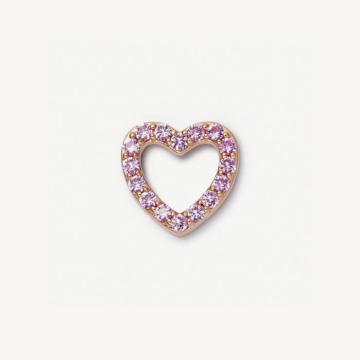 Wholesale DIY Heart-shaped zircon glass box pendant choker necklace