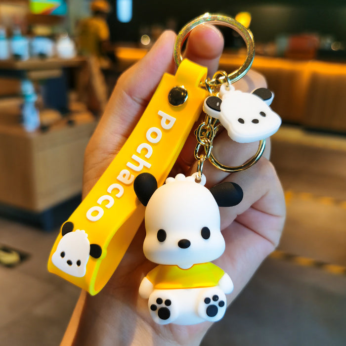 Wholesale Cartoon Silicone Doll Keychain JDC-KC-Tingm286