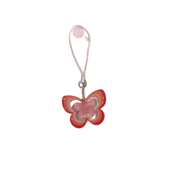 Wholesale Hollow Butterfly Phone Chain Cute Pendant Student Backpack Pendant