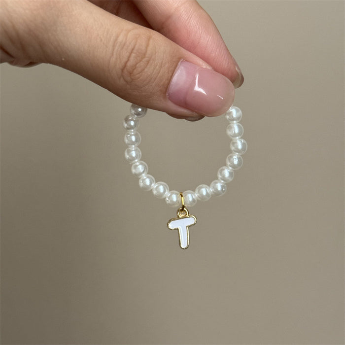 Wholesale Mini blind box pendant letter pearl necklace accessories doll clothes