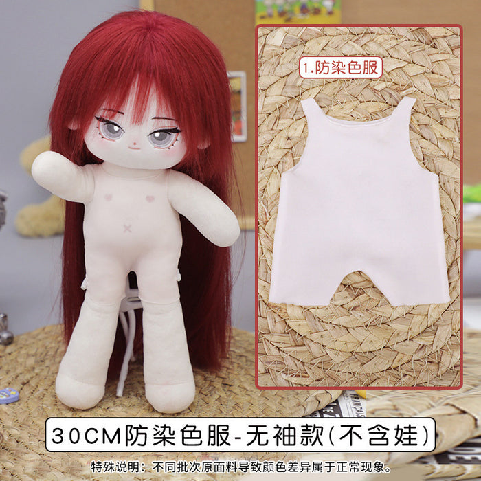 Wholesale Cotton Doll Ultra-Thin Anti-Dying Clothing Cotton Bjd High Elastic Bottoming Clothes Dress up Doll Elastic 20cm Baby Clothes