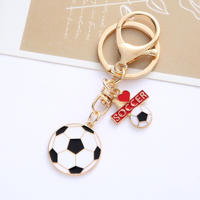 Wholesale Football Pendant Keychain Bag Charm World Cup Souvenir Gift