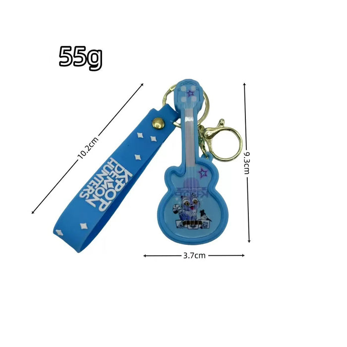 Wholesale Kpop cute glowing guitar keychain