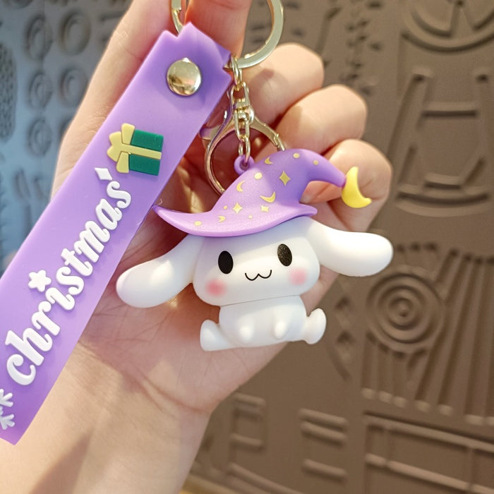 Wholesale Cartoon Silicone Doll Keychain JDC-KC-MingT177