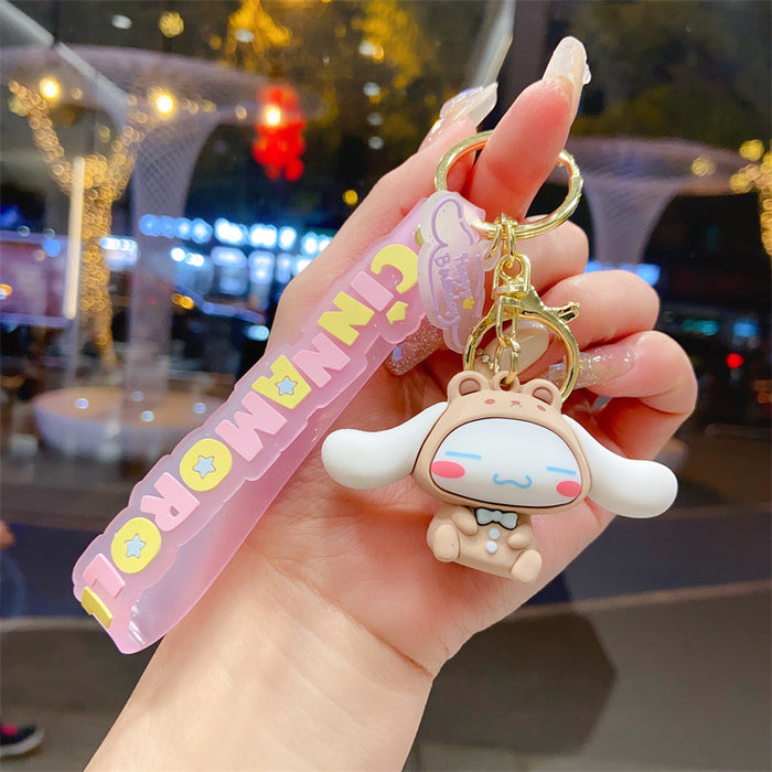 Wholesale Creative and cute cartoon car keychain backpack decoration