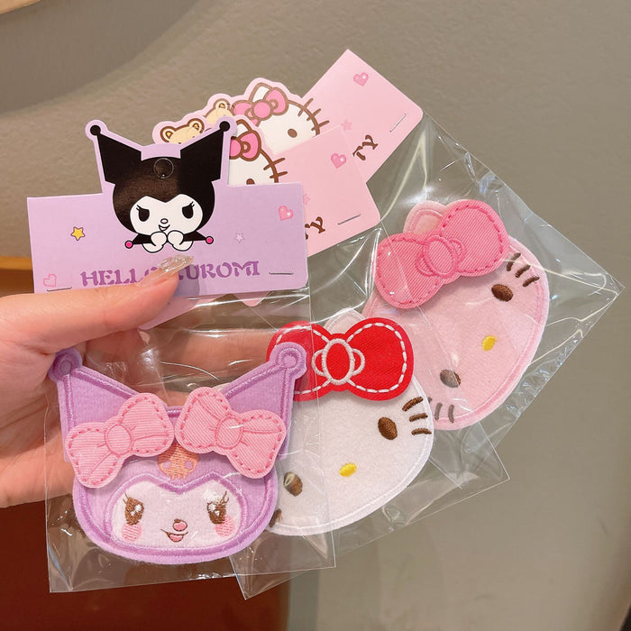Wholesale cute cat  embroidery Hair Clips