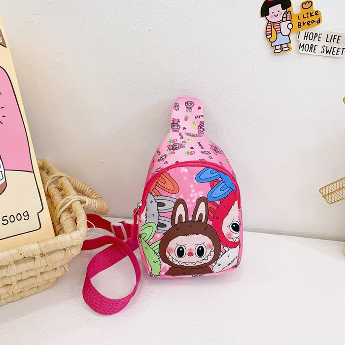 Wholesale Children' s Chest Bag  Cartoon Nylon One-Shoulder Slant