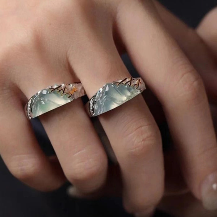 Wholesale New exquisite, light luxury, versatile couple's ring with fashionable design