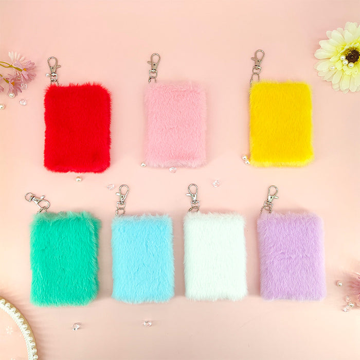 Wholesale Plush Notebook Cute Candy Color Pocket Journal for Casual Writing Gift MOQ≥2