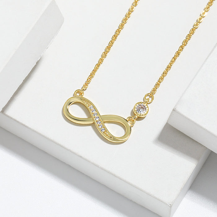 Wholesale Necklace  High-end Simple Moebius Infinite Symbol Necklace