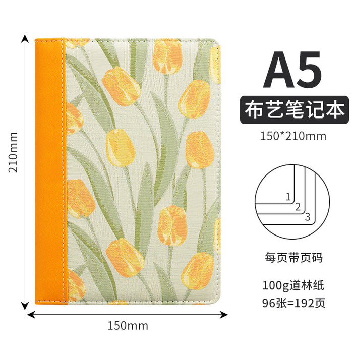 Wholesale A5 Cloth Notebook Pink Dot Grid Cartoon Design Cute Gift & Daily Use MOQ≥2