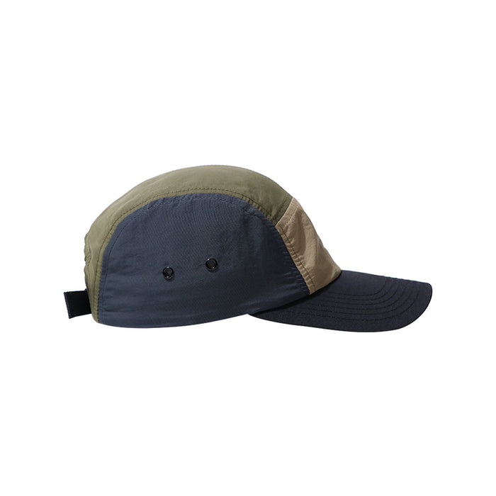 Wholesale Hat Sunshade Five Page Duck Tongue Hat Color blocked Street Button Adjustable Mountaineering Outdoor Baseball Hat