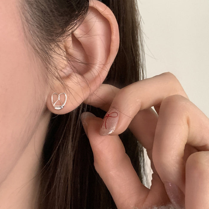 Wholesale Asymmetric earrings, new style, simple, light luxury, niche, versatile, daily earrings for women