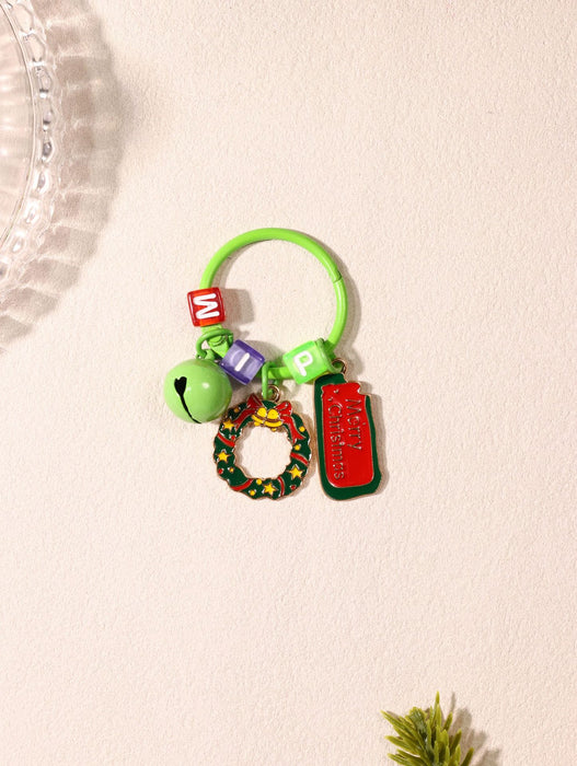 Wholesale  keychain creative cartoon car keychain schoolbag pendant Christmas gift