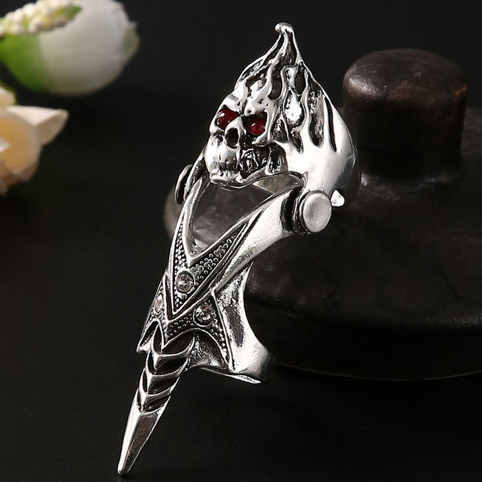 Wholesale Four Seasons universal skull faucet joint ring flexible ring men' s ring