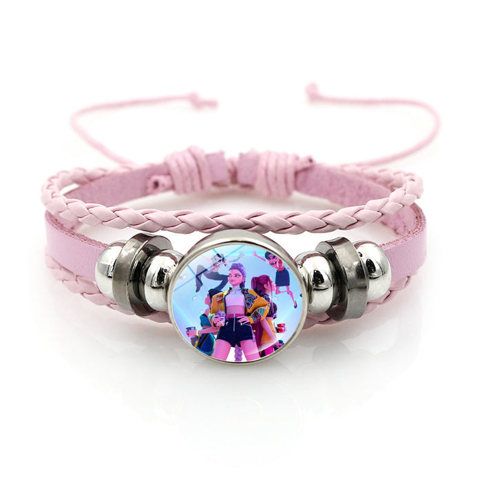 Wholesale Kpop Pink Bracelet Jewelry Girls Gift Cross-border Anime Peripheral Hand Jewelry Small Gift