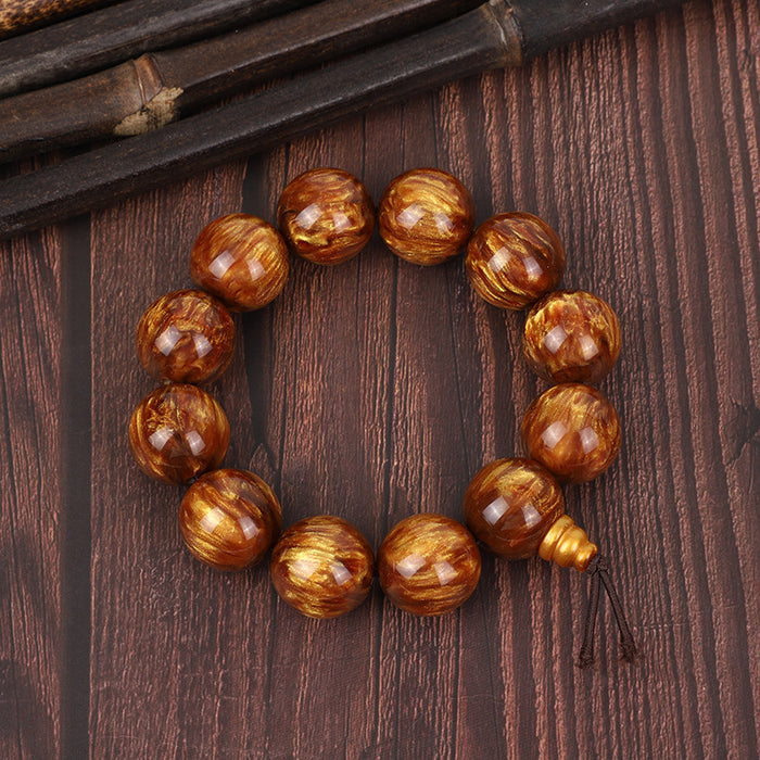 Wholesale Golden Sea Willow Hand String Buddha Pagoda Single Circle Buddha Bead National Style Jewelry