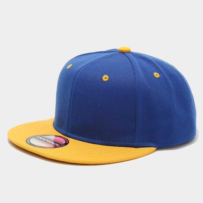 Wholesale Two-tone color block hip-hop cap unisex flat-brimmed baseball cap