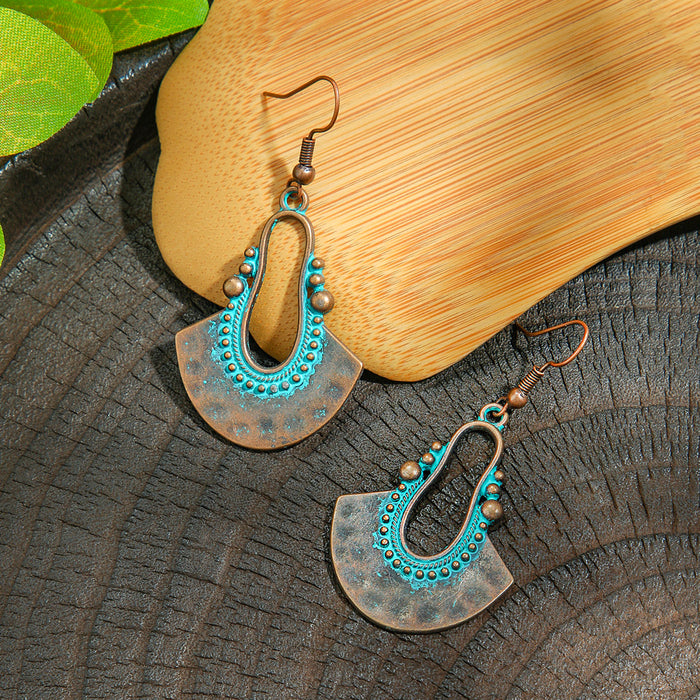 Wholesale Vintage Ethnic Geometric Earrings Fashion Jewelry Accessory MOQ≥2