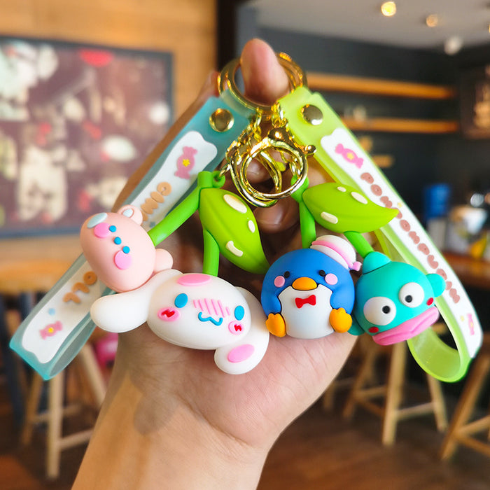 Wholesale Cartoon Doll Rubber Keychain JDC-KC-Tingm163