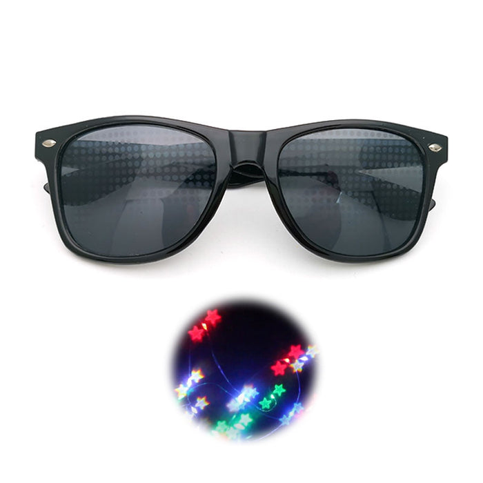 Wholesale Rice Nails Diffraction Love Special Effect Optical Mirror PC Sunglasses JDC-SG-Fuxin007
